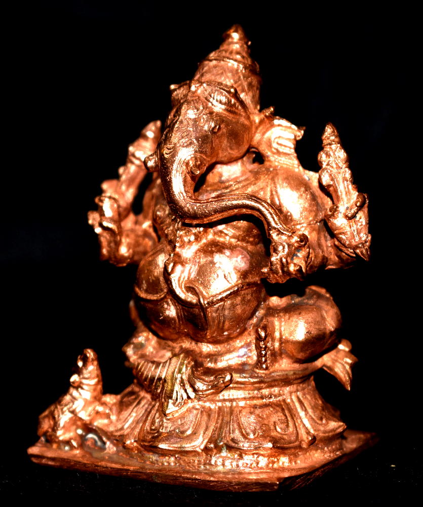 Ganesha / Ekadanta Ganapati Idol In Pure Solid Copper – Rudraksh Guru