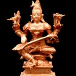 Goddess Matangi - RajaShyamala Devi Idol In Pure Copper
