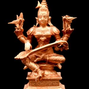 Goddess Matangi - RajaShyamala Devi Idol In Pure Copper