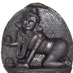 Ladoo Gopal Murti / Bal Krishna Murti On Natural Shaligram