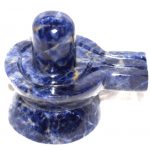 Blue Sodolite Shivling - 121 gms