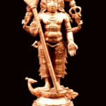 Lord Kartikeya (subramanya / Murugan) In Pure Copper 