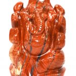 Ganesha In Red Jasper - 160 gms