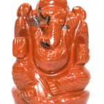 Ganesha In Red Jasper - 145 gms