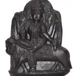 Goddess Katyayani Idol On Golden Sudarshan Shaligram