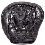 Laxmi Narsimha Idol On Golden Sudarshan shaligram