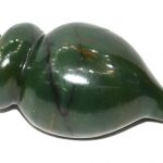 Right Handed Shankh In Columbian Green Jade