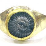 Sudarshan Shaligram Ring In Panchdhatu