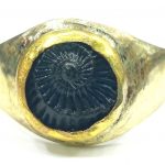 Sudarshan Shaligram Ring In Panchdhatu