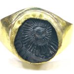 Sudarshan Shaligram Ring In Panchdhatu