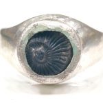 Sudarshan Shaligram Ring In Silver