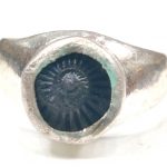 Sudarshan Shaligram Ring In Silver