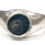 Sudarshan Shaligram Ring In Silver