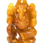 Ganesha In Yellow Aventurine - 114 gms