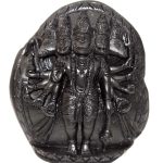 PanchMukhi Hanuman Murti On Golden Sudarshan Shaligram