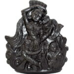 Mohini Idol On Natural Golden Sudarshan Shaligram
