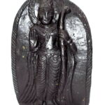 Lord Rama Idol on Natural Sudarshan Shaligram
