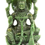 Maha Laxmi In Columbian Green Jade - 1221 gm