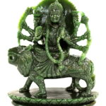 Durga In Columbian Green Jade - 1155 gm