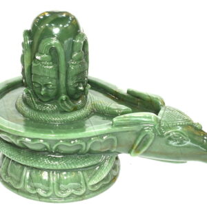 Pashupatinath Shivling In Natural Columbian Green Jade - 2965 gms