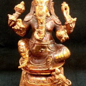 Haridra Ganapati Idol In Pure Solid Copper