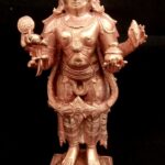 Lord Dhanvantri Idol In Pure Solid Copper - 6.5 Inches