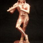 Lord Krishna / Gopal Krishna Idol In Pure Solid Copper - 4 Inches