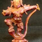 Krishna Idol On Kaliya Snake / Kaliya Mardana Idol In Pure Solid Copper - 3 inches