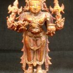 Lord Dhanvantri Idol In Pure Solid Copper - 4.20 Inches