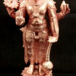 Lord Varaha Idol In Pure Solid Copper - 6 Inches