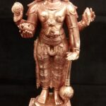 GuruVayuRappan Idol in Pure Solid Copper - 6 inches