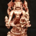 Laxmi Narsimha With Adishehsa In Pure Solid Copper - 5 Inches