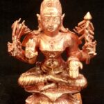 Goddess Laxmi / Dhanya Lakshmi Idol In Pure Solid Copper