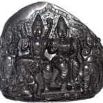 Sita Rama Murti / Ram Darbar Idol On Natural Sudarshan Shaligram
