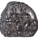 Laxmi Narayan Murti  On Golden Sudarshan Shaligram