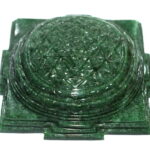 Green Jade Shree Yantra Dome - 331 gms