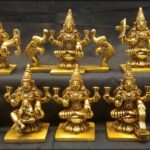 Ashta Laxmi Set In Pure Solid Brass