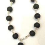 Ebony Bracelet / Karungali Bracelet In Pure Silver - 10 mm