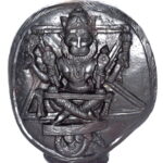 Yoga Narasimha Idol With Sudarshan Murti On Shaligram
