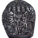 PanchMukhi Hanuman Idol On Natural Shaligram