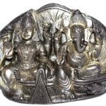 Laxmi Ganesha Murti On Golden Shaligram