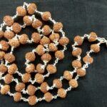 8 Mukhi Rudraksha Mala In Pure Silver