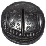 Lord Krishna Charan Paduka On Natural Radha Krishna Shaligram