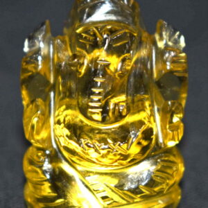 Lord Ganesha Idol In Citrine - 58.55 Carats