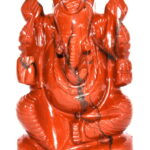Ganesha In Red Jasper - 271 gms