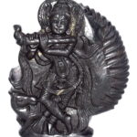 Lord Krishna Idol On Natural Shaligram