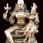 Laxmi Narsimha In Pure Solid Copper - 4 Inches