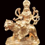 Durga Idol In Pure Solid Copper - 2.5 inches