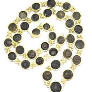 Sudarshan Shaligram Mala In Panchdhatu - 33 Pc
