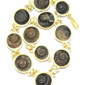 Sudarshan Shaligram Mala In Panchdhatu - 11 Pc